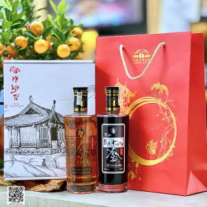 Combo 2 Chai Rượu Ba Kích Yên Tử 500ml Hộp Quà Biếu Combo 2 Chai Rượu Ba Kích Yên Tử 500ml kèm túi hộp quà biếu chính hãng