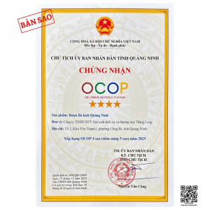 ba kích khô hay tươi chứng nhận rượu ba kích ocop 4 sao