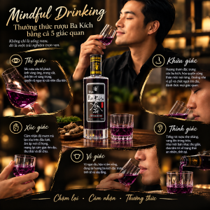 Thưởng thức rượu ba kích theo phong cách Mindful Drinking