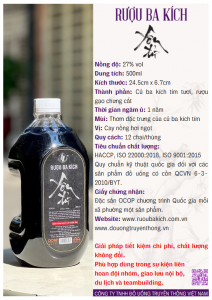 Can 2L rượu ba kích chính gốc Yên Tử đạt chuẩn kiểm định an toàn thực phẩm