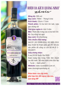 Rượu ba kích OCOP 4 sao Quảng Ninh chai 750ml chính hãng